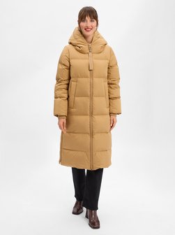 Pikowany płaszcz damski