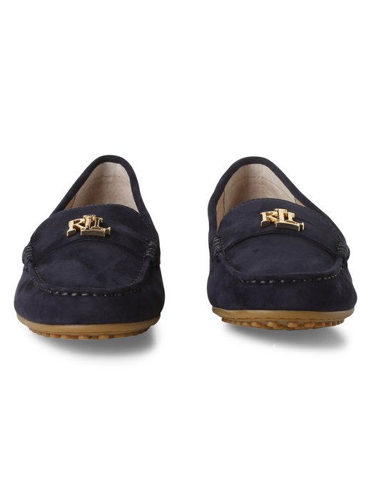 Skórzane loafersy damskie