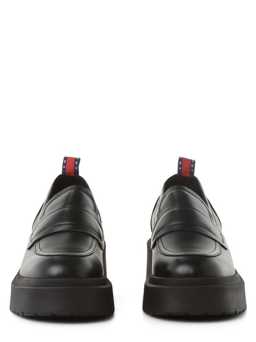 Skórzane loafersy damskie