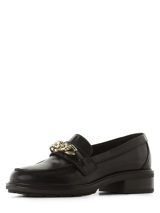 Skórzane loafersy damskie