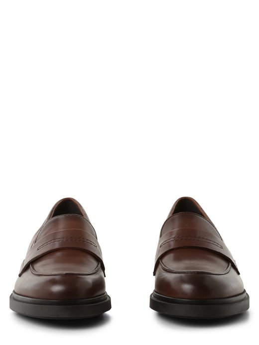 Skórzane loafersy damskie