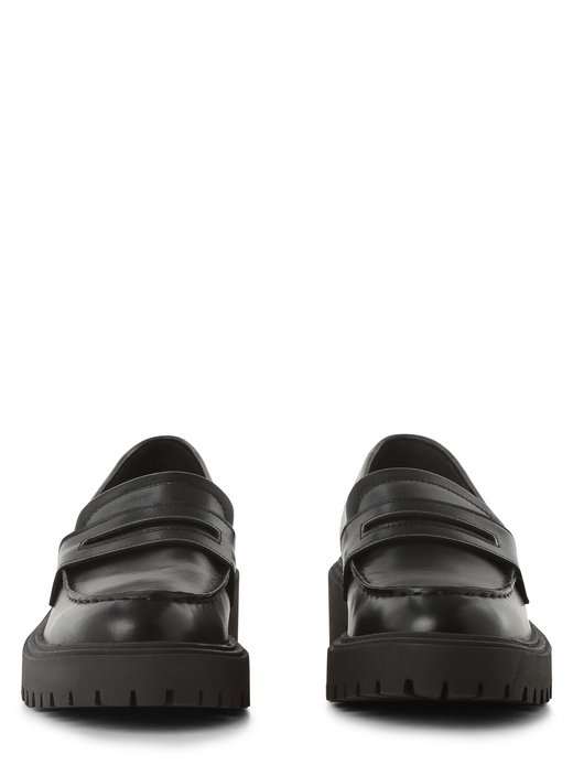 Skórzane loafersy damskie