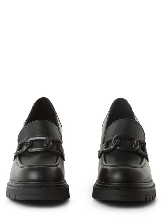 Skórzane loafersy damskie