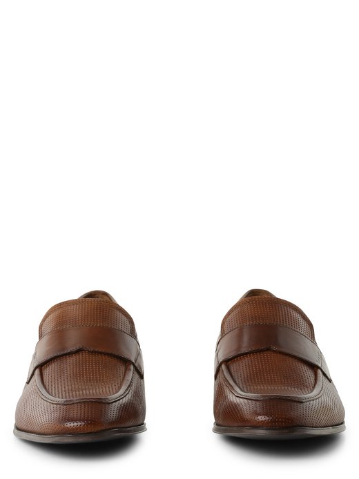 Skórzane loafersy męskie