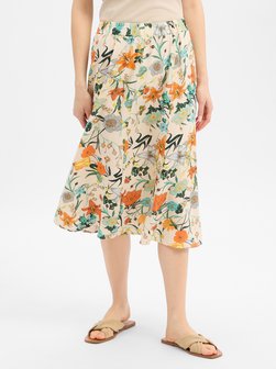 Spódnica damska z zawartością lnu