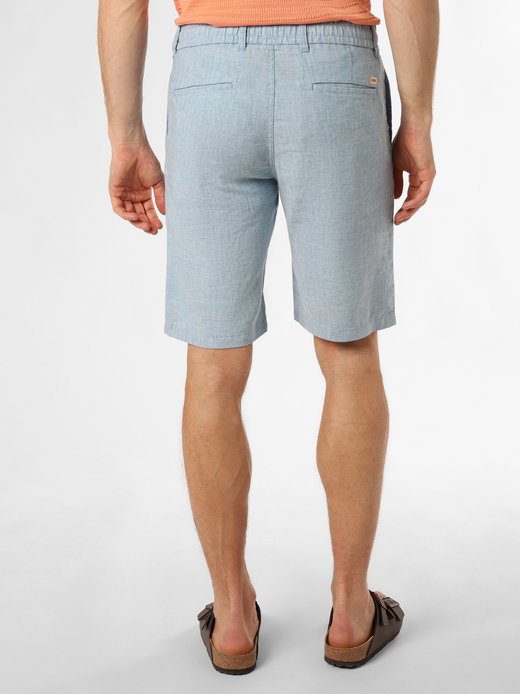 Spodenki męskie z zawartością lnu - Chino-tapered-DS-1-S