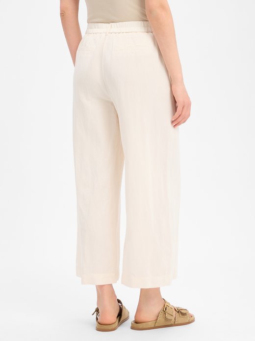 Spodnie damskie culottes z lnem - Maiga Flow