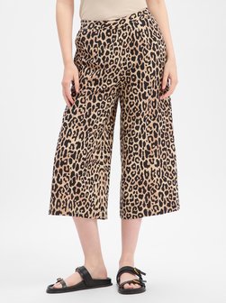 Spodnie damskie culottes z lnem - VIPrisilla