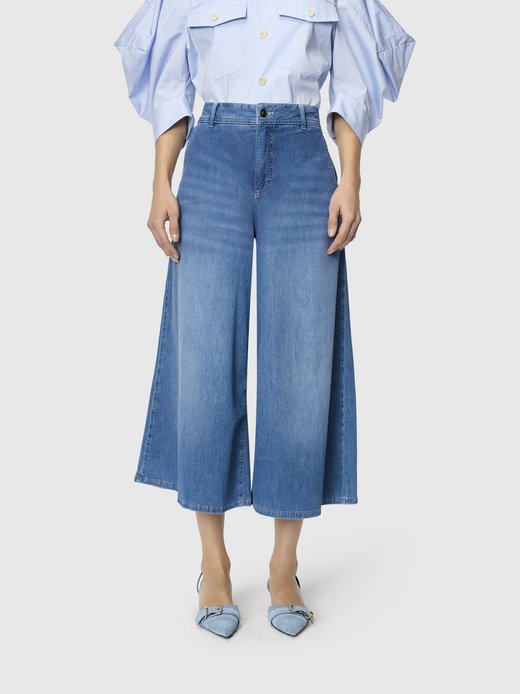 Spodnie damskie jeansowe culottes - Ella