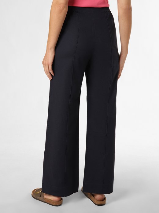 Spodnie damskie z zawartością lnu