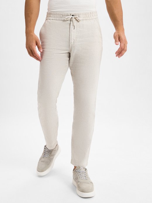 Spodnie męskie z zawartością lnu - Sanderson