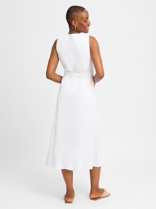 Sukienka damska z zawartością lnu