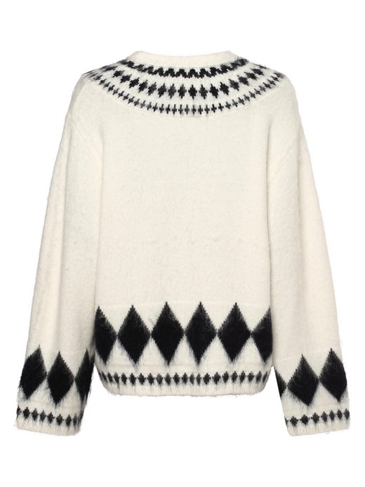 Sweter damski z dodatkiem alpaki