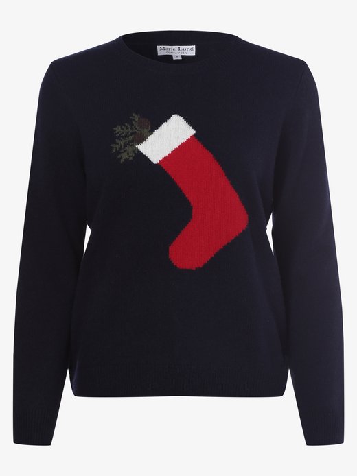 Sweter damski z domieszką wełny merino