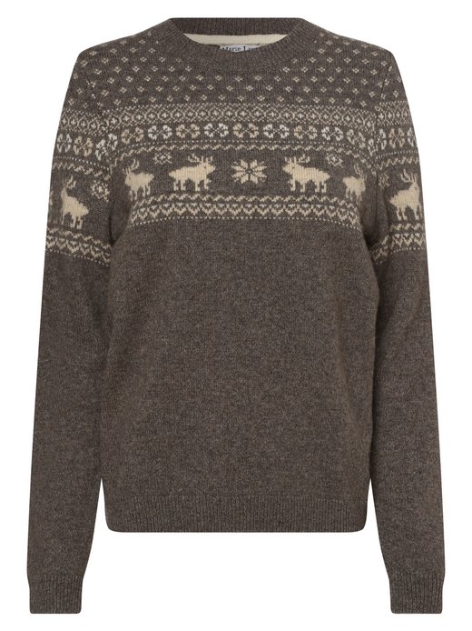 Sweter damski z domieszką wełny merino