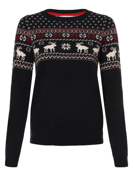 Sweter damski z domieszką wełny merino