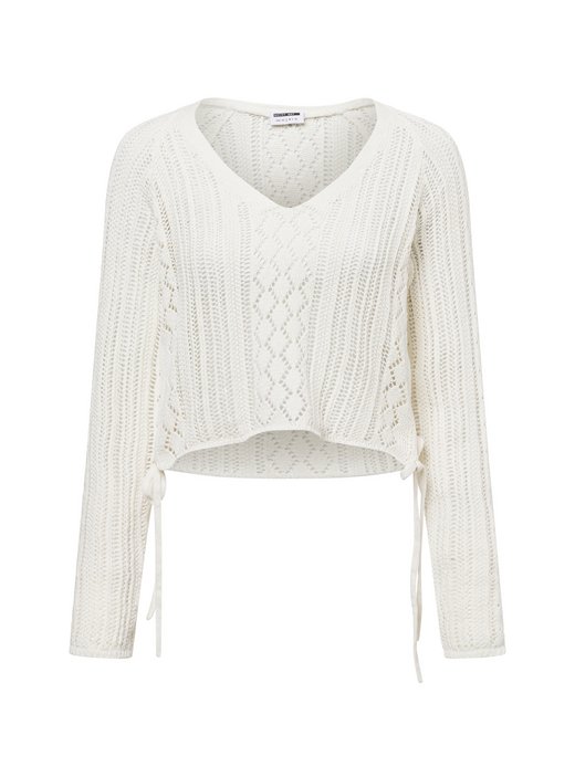 Sweter damski z dzianiny - NMLuna