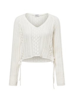 Sweter damski z dzianiny - NMLuna