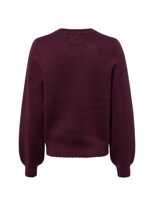 Sweter damski z dzianiny - Nubir Solid