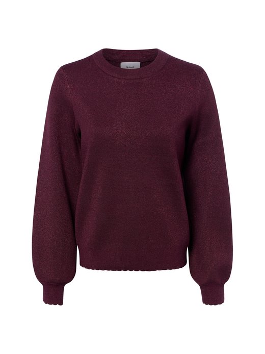 Sweter damski z dzianiny - Nubir Solid