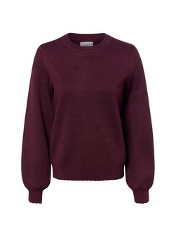 Sweter damski z dzianiny - Nubir Solid