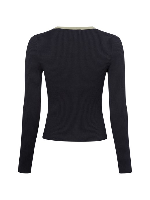 Sweter damski z dzianiny ściągaczowej