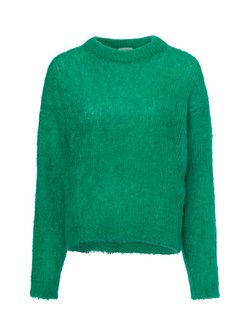 Sweter damski z dzianiny z zawartością alpaki - Bymi