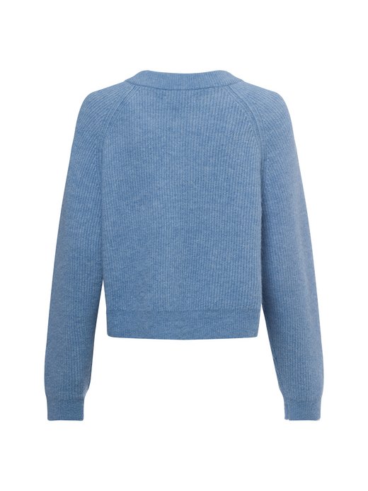 Sweter damski z dzianiny z zawartością alpaki