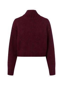 Sweter damski z dzianiny z zawartością alpaki