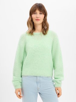 Sweter damski z dzianiny z zawartością alpaki