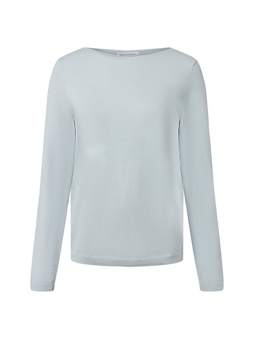 Sweter damski z dzianiny z zawartością wełny dziewiczej