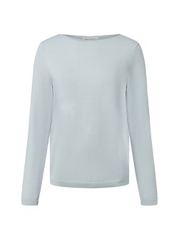 Sweter damski z dzianiny z zawartością wełny dziewiczej