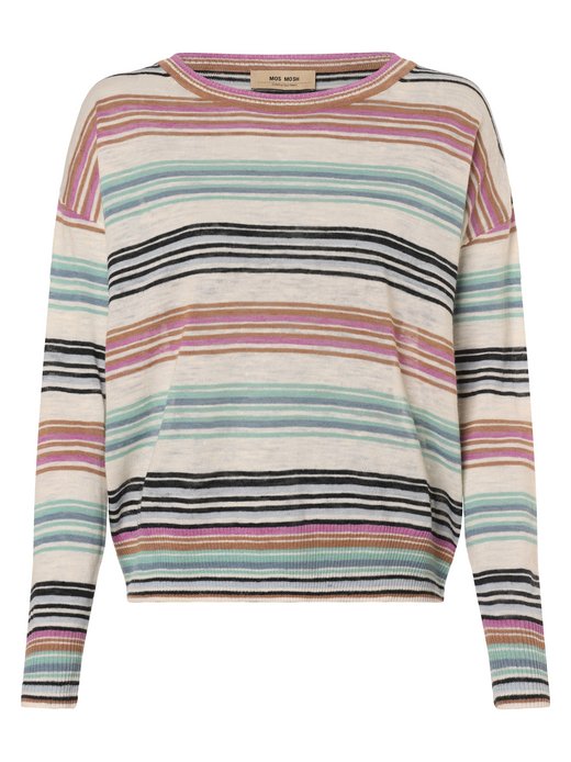 Sweter damski z zawartością lnu - MMPitch