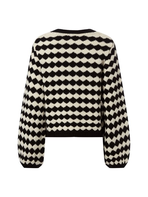 Sweter damski z zawartością wełny