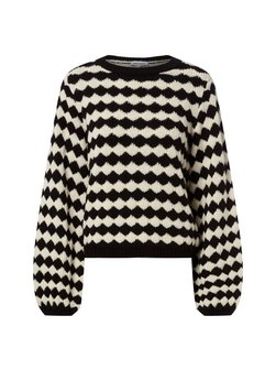 Sweter damski z zawartością wełny