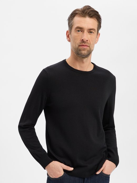 Sweter męski z cienkiej dzianiny - Denny