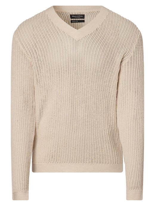 Sweter męski z dodatkiem lnu
