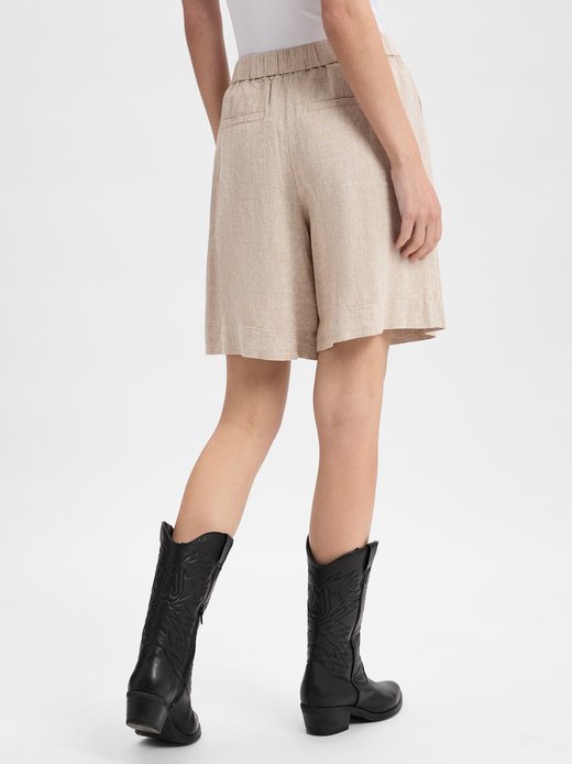Szorty damskie z zawartością lnu - MSCHPennie Ginia