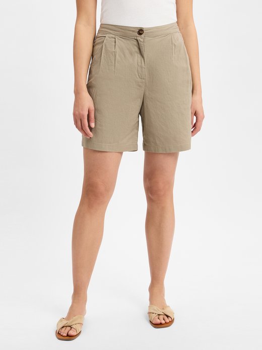 Szorty damskie z zawartością lnu