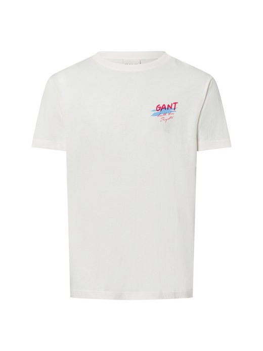 T-shirt męski - Slim Fit - Umieszczona grafika