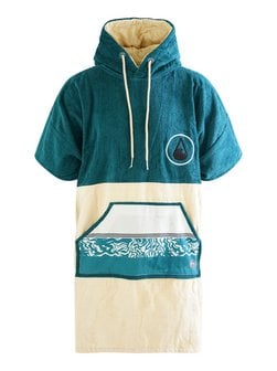 Artikelbild Unisex Badeponcho  -  Petrol von Wave Hawaii in petrol bedruckt