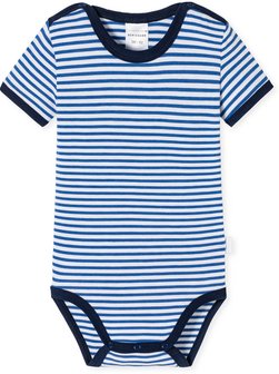 Artikelbild Unisex Body  -  Baby Bamboo von Schiesser in hellblau gestreift