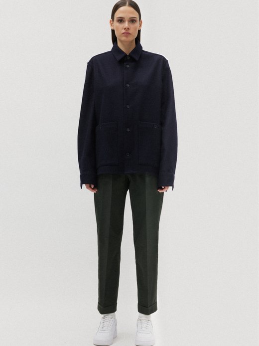 Unisex Casual Hemd Regular Fit