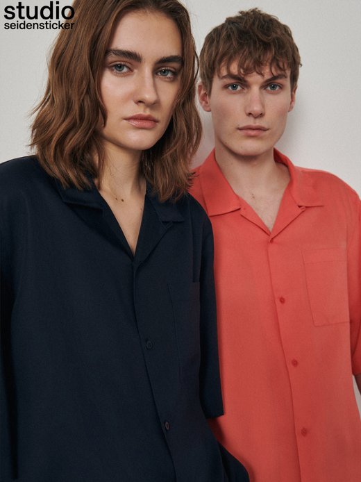 Unisex Casual Hemd Regular Fit