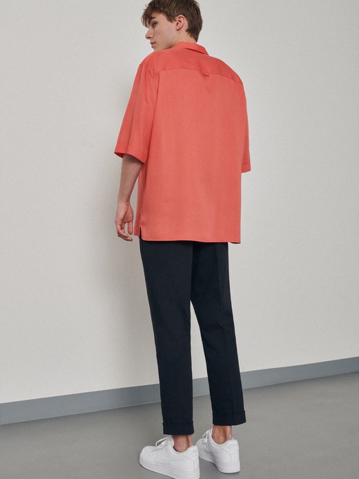 Unisex Casual Hemd Regular Fit