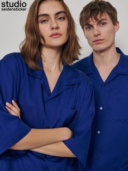 Unisex Casual Hemd Regular Fit