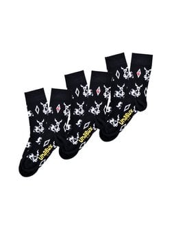 Artikelbild Unisex Freizeitsocken  -  GRUMBLE IN THE JUNGLE von Unabux in schwarz bedruckt