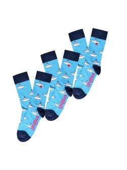 Artikelbild Unisex Freizeitsocken  -  GRUMBLE IN THE JUNGLE von Unabux in hellblau gemustert