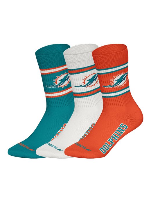 Unisex Freizeitsocken  -  Miami Dolphins Crew