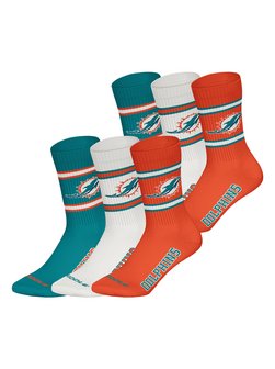 Unisex Freizeitsocken  -  Miami Dolphins Crew